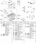 Rocker Cover Cylinder Head Ignition Module Coil Diagram and Parts List for 430447-0105-01  Briggs and Stratton Engine